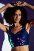 Iris Sequin High Waist Palazzo